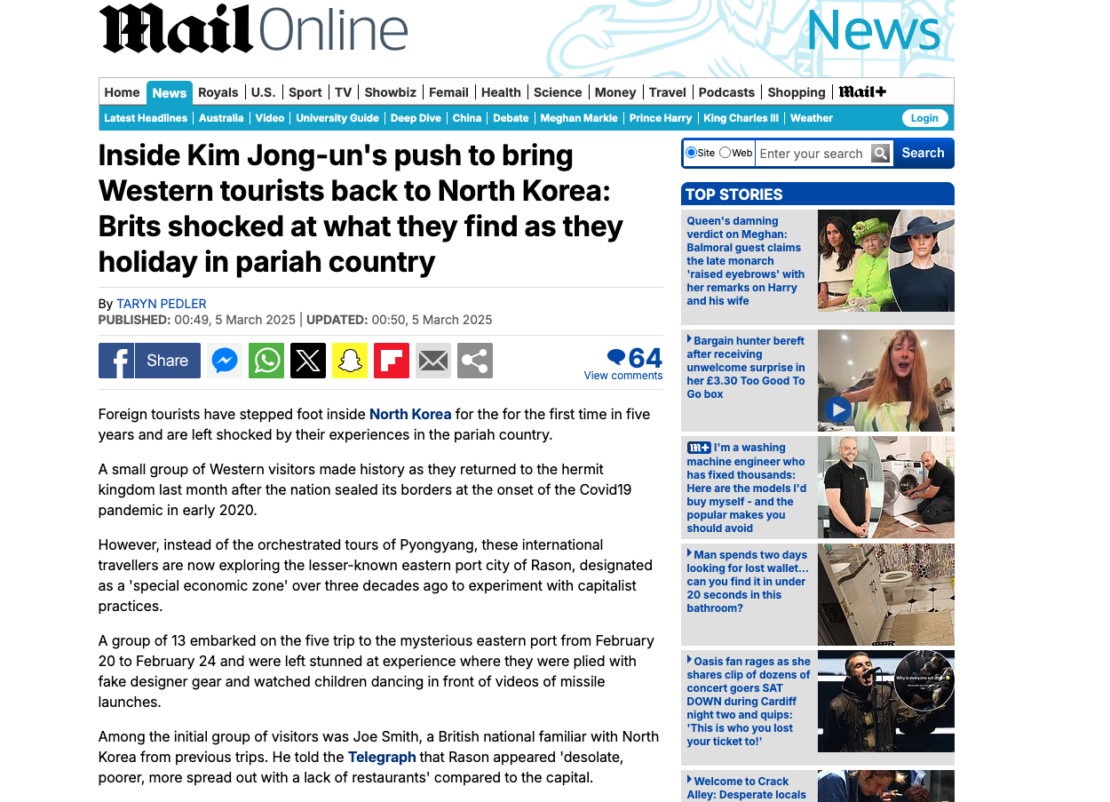 DailyMailNorthKorea