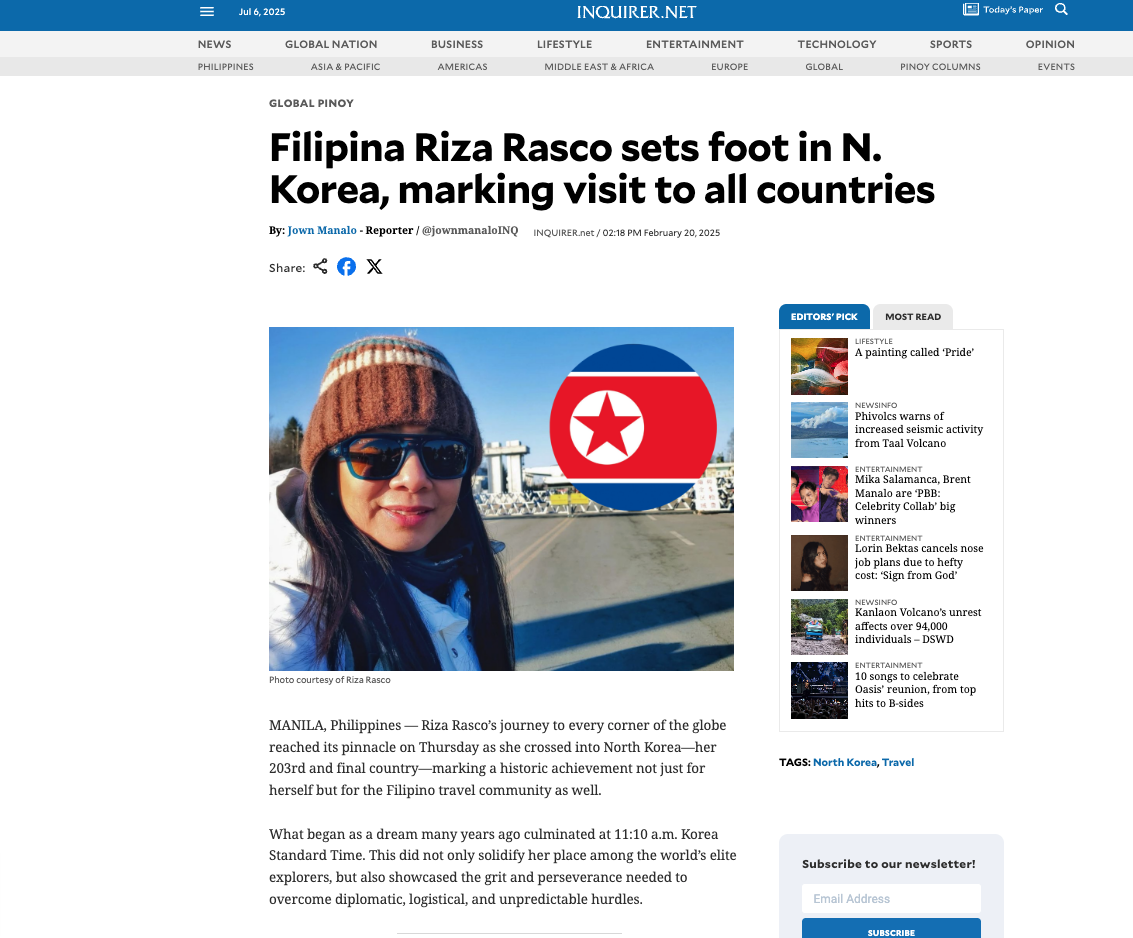 INQ Filipina visited 193 countries