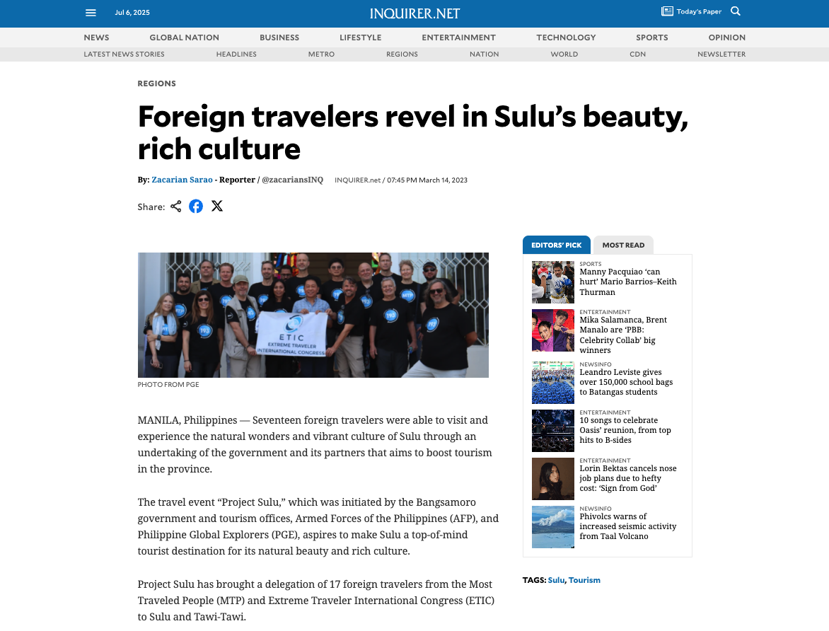 InquirerForeignTravellersSulu
