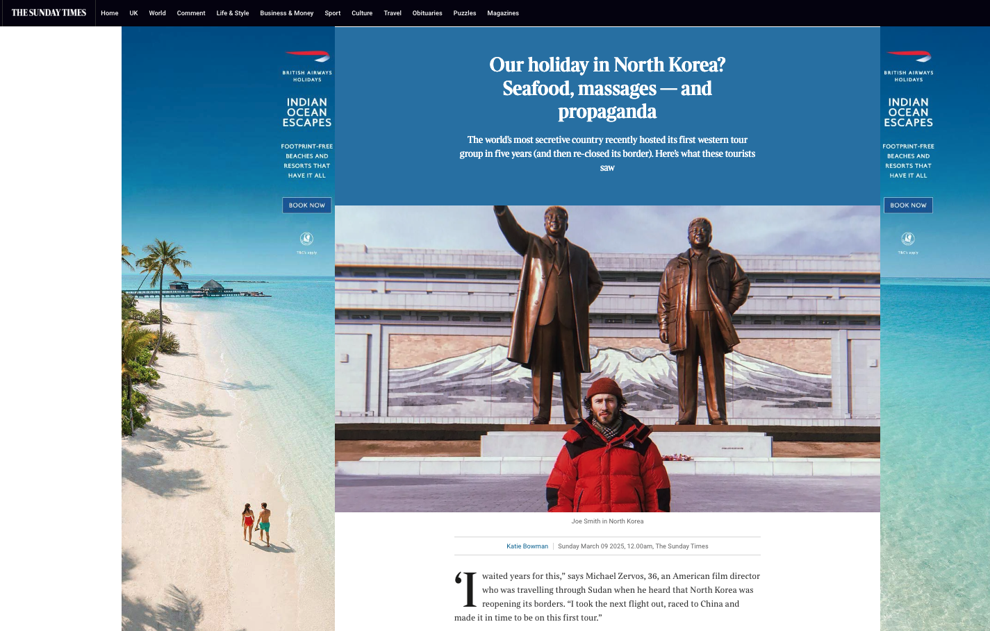 The sunday times North Korea