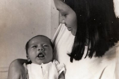 Mom and baby Riza
