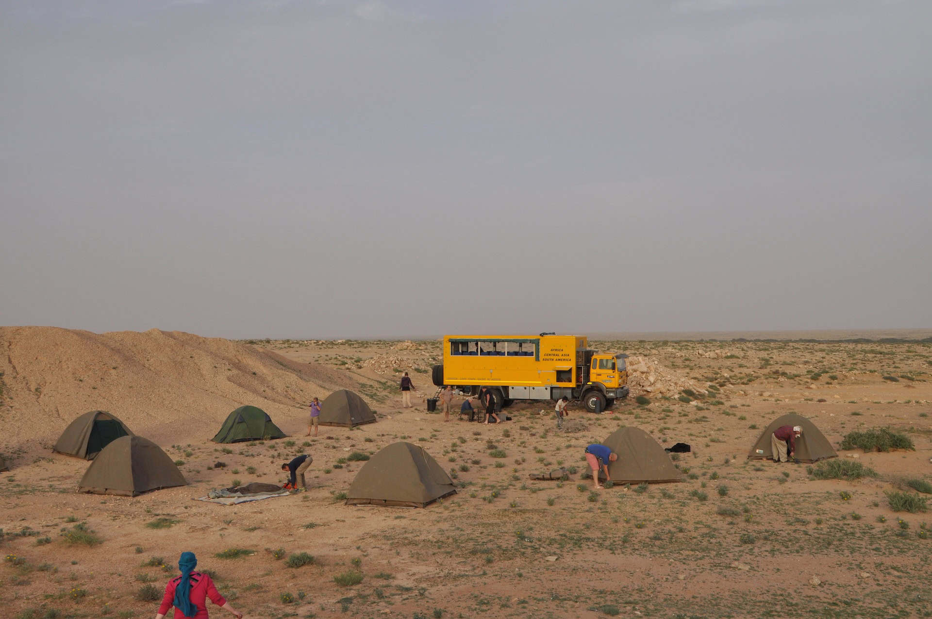 Yellow truck for African Expedition